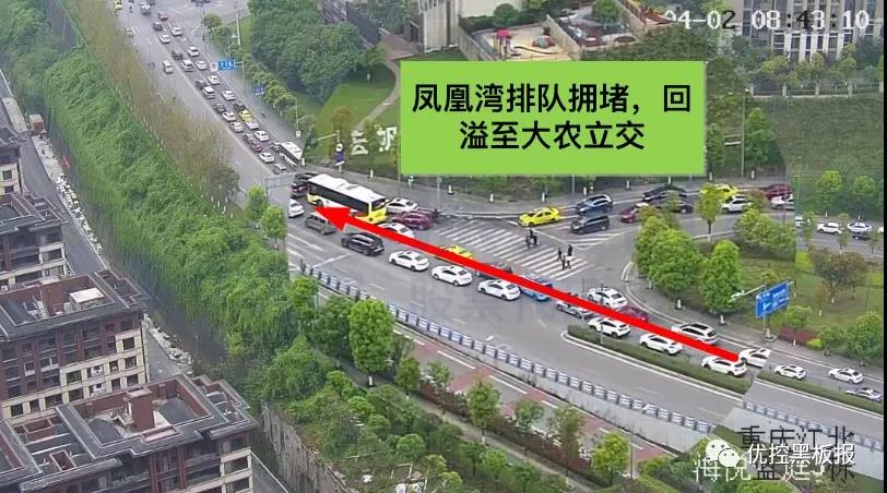 圖3 早高峰宏帆路排隊回溢到大農(nóng)立交