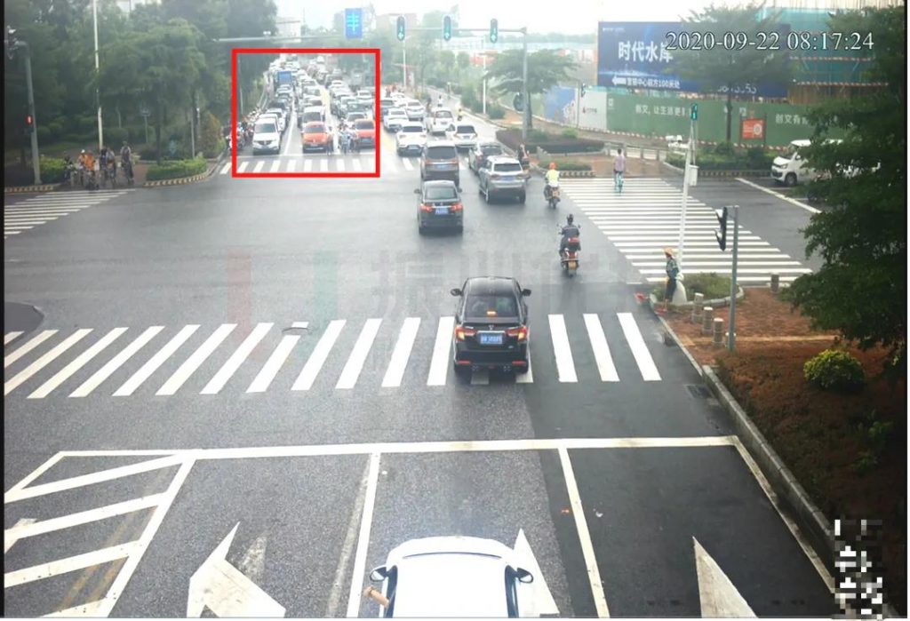 圖4 南進(jìn)口車輛排隊情況（優(yōu)化前）