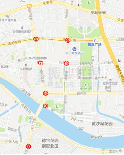 圖14 德興大橋片區(qū)預(yù)案設(shè)置點(diǎn)位圖