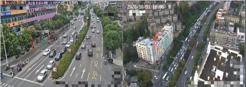 圖4 路口車流離散、排隊圖