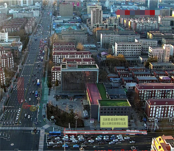 圖4-1 平峰時(shí)段北新道-建設(shè)路西進(jìn)口右轉(zhuǎn)燈控與滅燈排隊(duì)長度對(duì)比