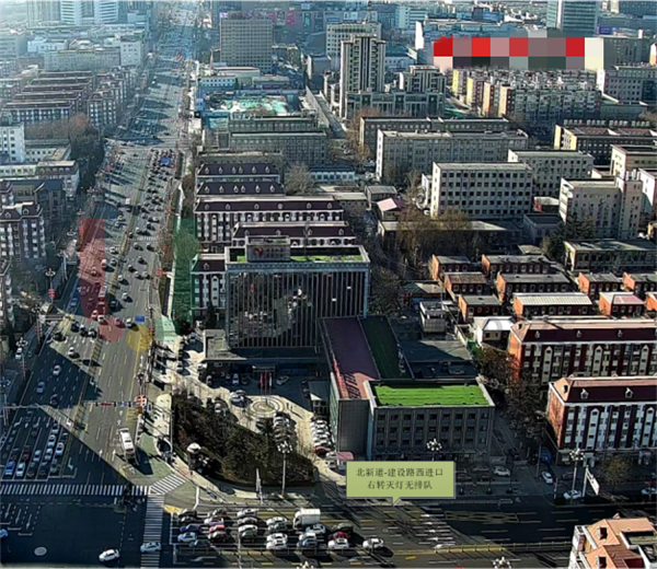 圖4-2 平峰時(shí)段北新道-建設(shè)路西進(jìn)口右轉(zhuǎn)燈控與滅燈排隊(duì)長度對(duì)比