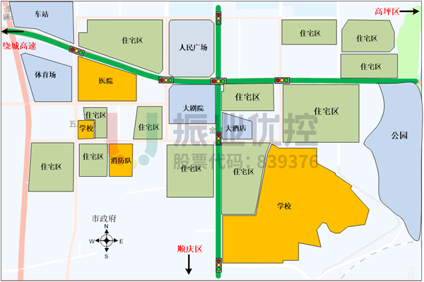 圖 2 濱江北路、環(huán)都大道周邊情況