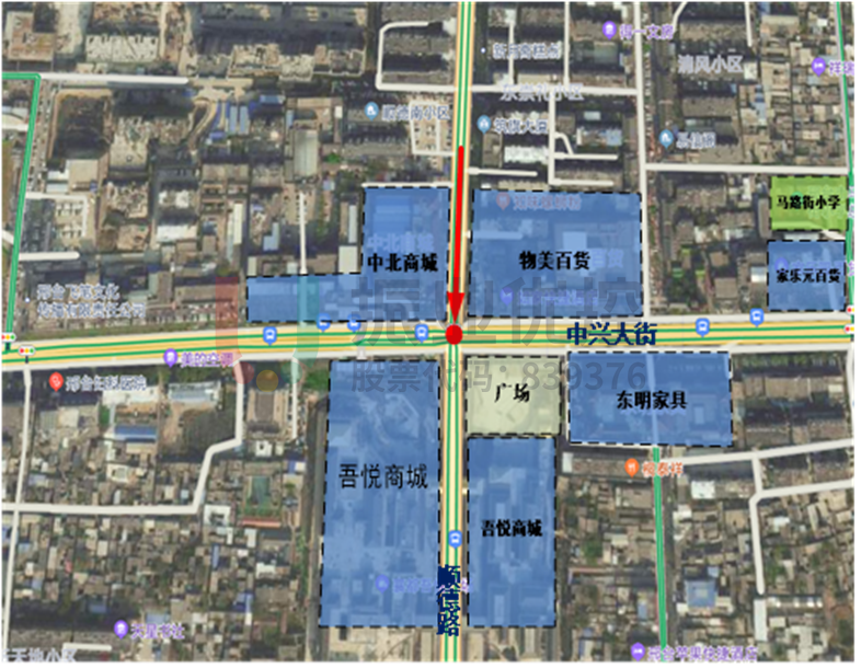 圖1 中興大街-順德路路口點(diǎn)位圖